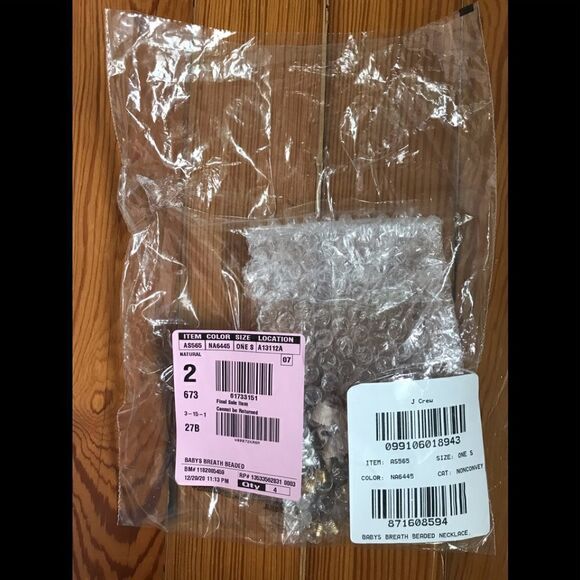 J Crew Beaded Ribbon Necklace - Picture 5 of 5